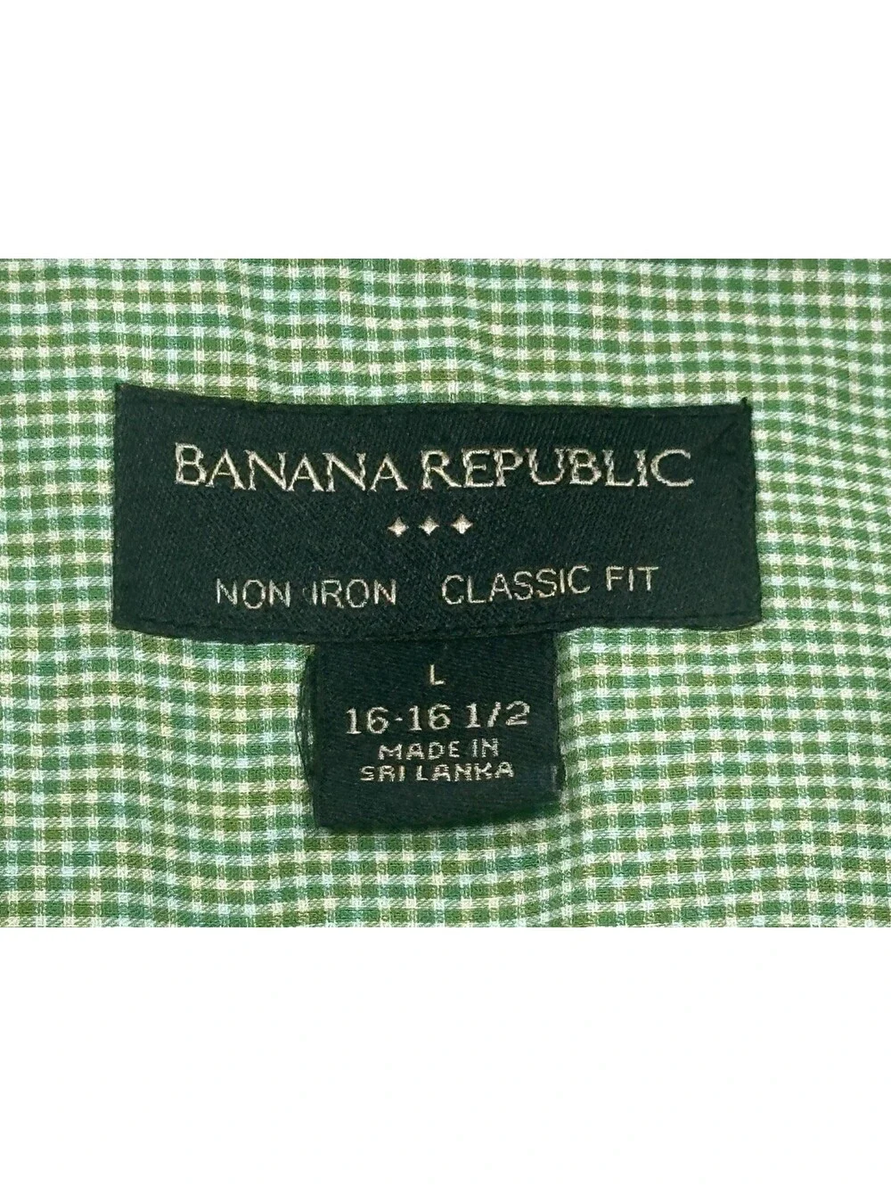 Banana Republic Non-Iron Classic Fit Button Up Green Mens L